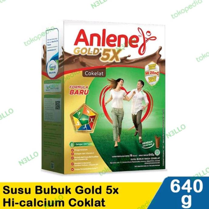 

[ COD ] ANLENE GOLD PLUS 5X HI-CALCIUM COKLAT 640 GRAM