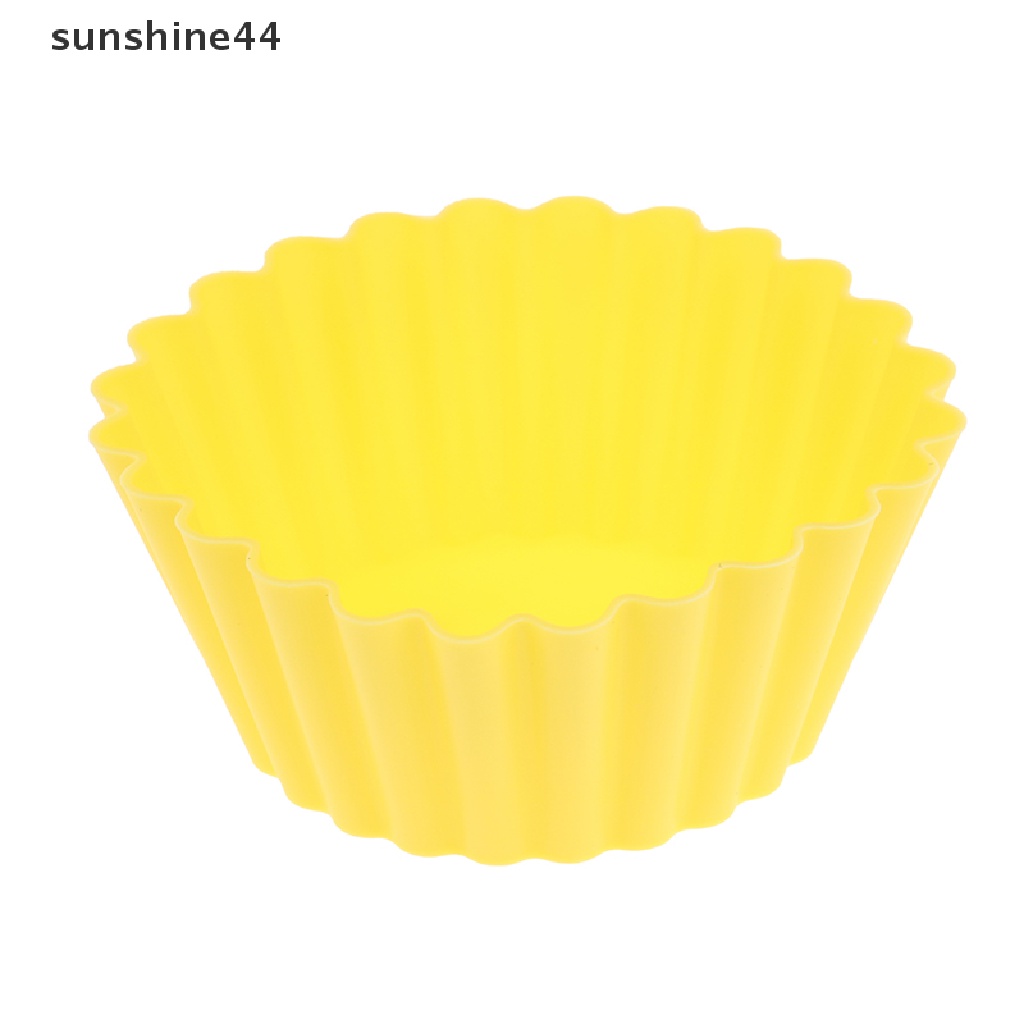 Sunshine 3 / 4Pcs Piring Makan Bento Bahan Silikon Tahan Panas Reusable