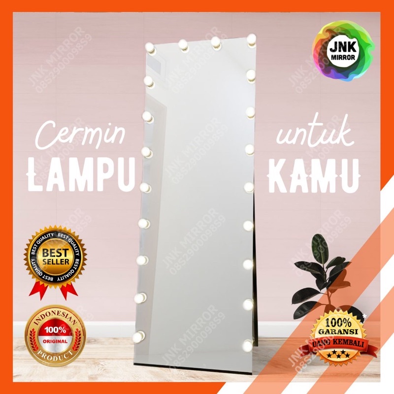 Standing Mirror Lampu Led / Cermin Lampu Berdiri / Cermin Lampu LED / Cermin Rias Besar