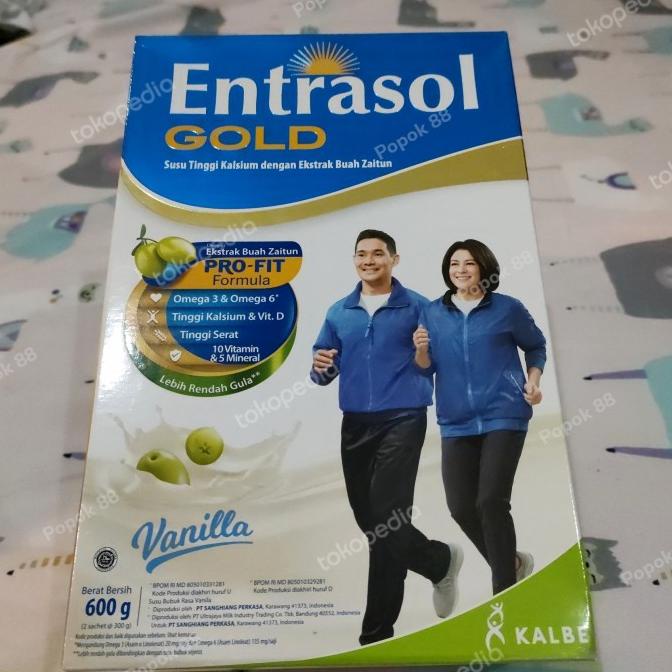 

[ COD ] ENTRASOL GOLD 600gr VANILLLA