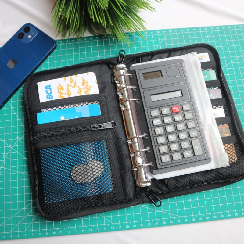 

(READY) Vol.9 YUME PROJECT ORI Dompet Binder Pengatur Keuangan Rumah Tangga, Akuntansi, Kas Keuangan. Wallet Binder Organizer Cashflow.