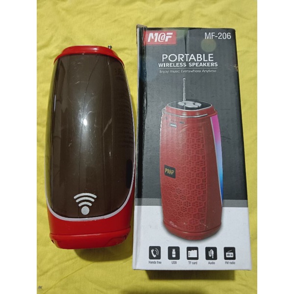 Speaker Portable Bluetooth MF-206 Bekas