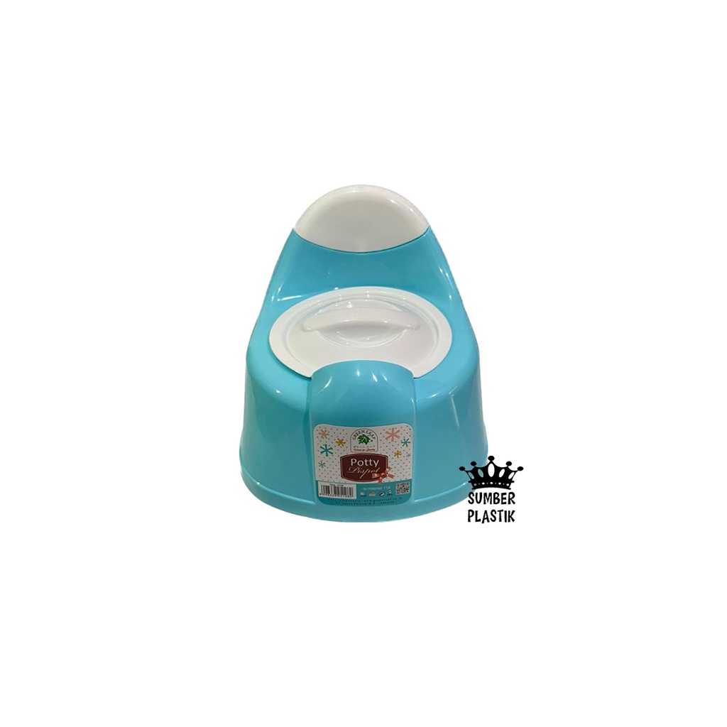 Green Leaf 5108 Pispot Anak Potty Training Portable Trina Closet Duduk