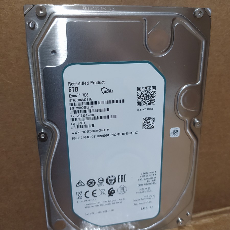 Seagate Enterprise / Server HDD - Seagate Exos 6TB ST6000NM0115
