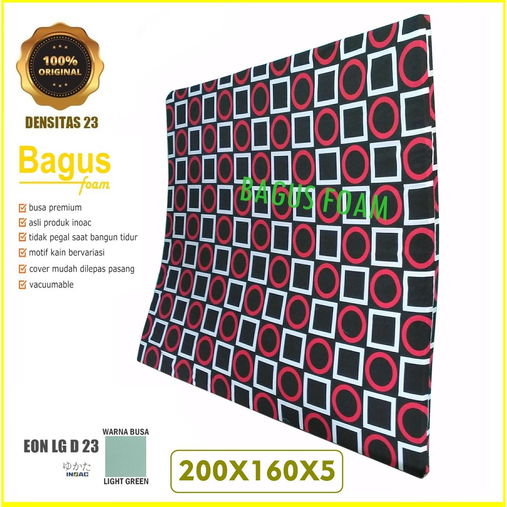 Inoac MATRAS kasur busa type eon lg d 23 ukuran 200x160x5 cm