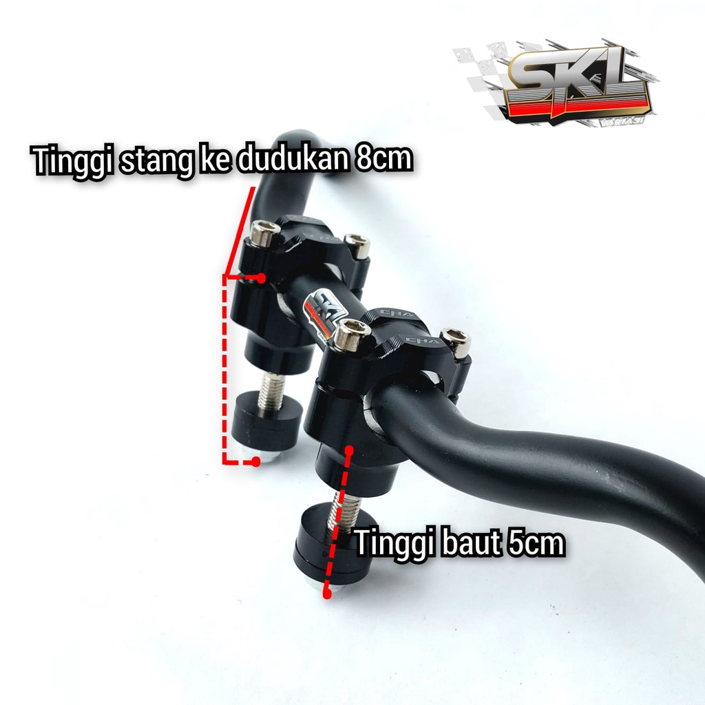 Stang Rzr D-Tracker KLX150 KLX BF CRF CRF150 CB150 XR150 Raiser Stang bisa untuk Fatbar dan Stang standar pabrik Riser Stang Supermoto