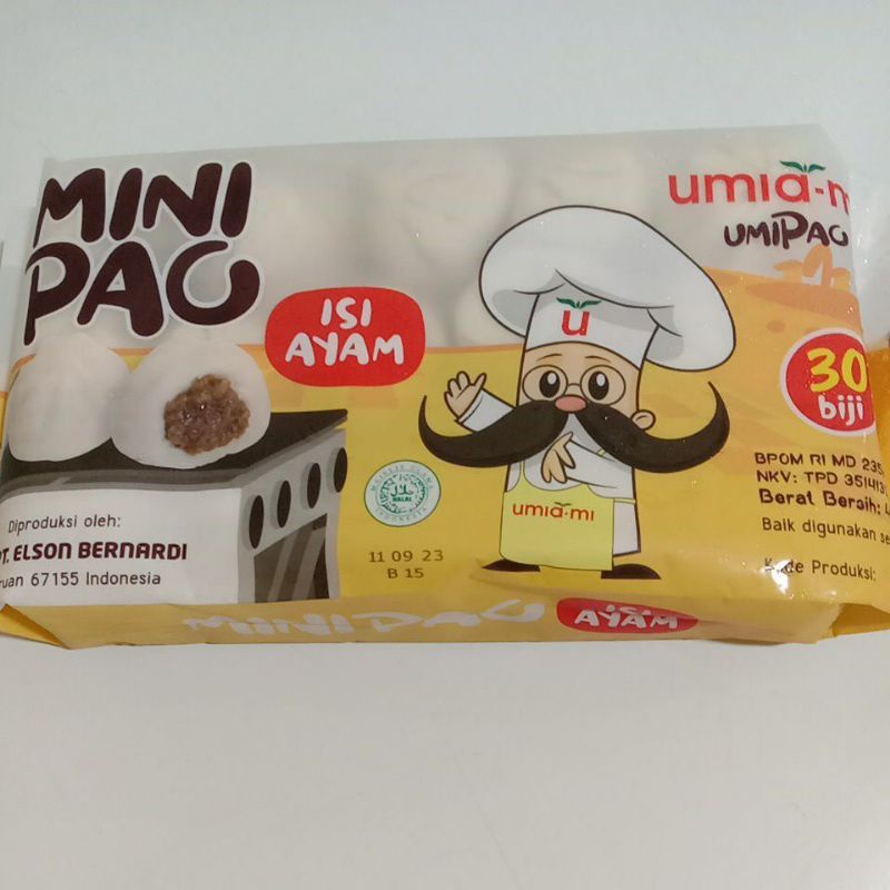 

MINI PAO UMIA-MI 480 GR, ISI 30 BIJI RASA AYAM, DAGING SAPI & COKLAT