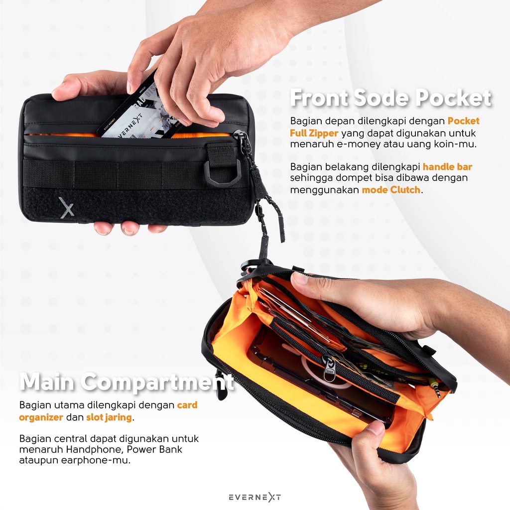 Tas Selempang Anti Air VECTOR Sling Bag Wallet Waterproof Anti Robek  Anti Maling