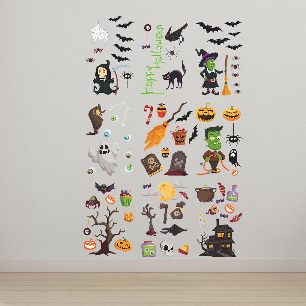 9pcs Stiker Dinding Desain Kartun Halloween Warna-Warni Untuk Dekorasi Rumah   (house2020) Buku Literatur Klasik Bahasa Mandarin