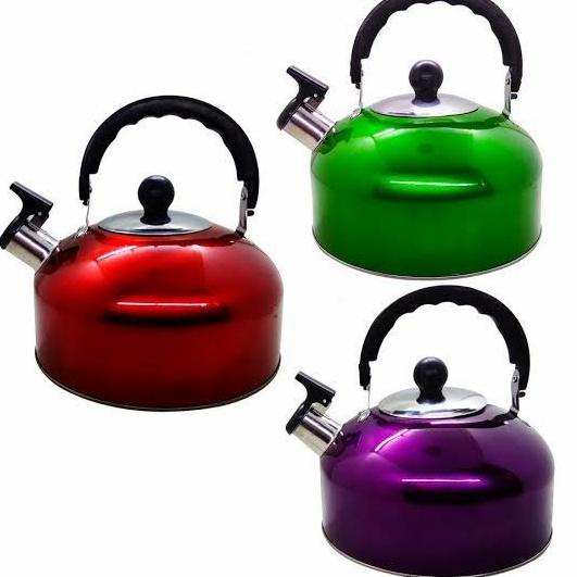 D3V7 VICMALL - Teko Siul / Teko Air / Teko Stainless / Teko Bunyi Siul Stainless Ceret Warna Stainle