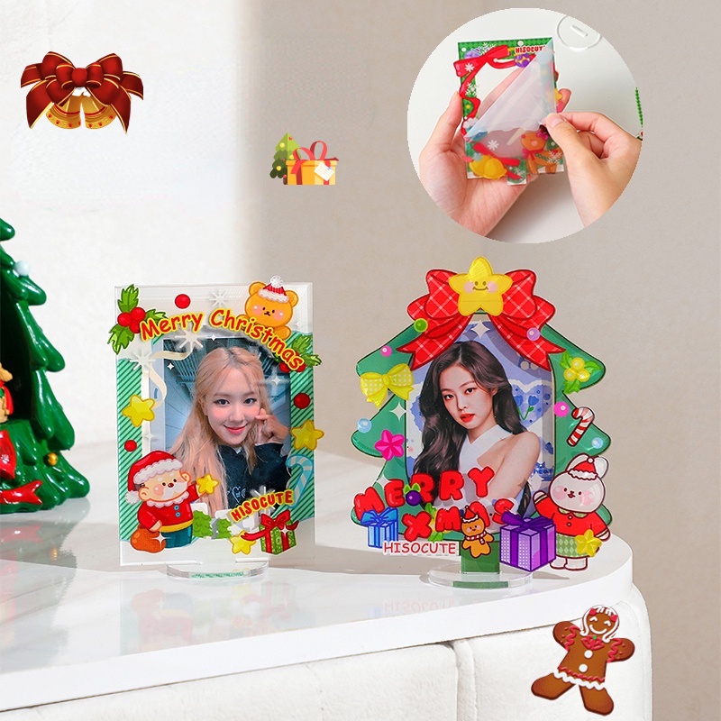 Bingkai Foto Bahan Akrilik Ukuran 3 Inch Untuk Dekorasi Natal