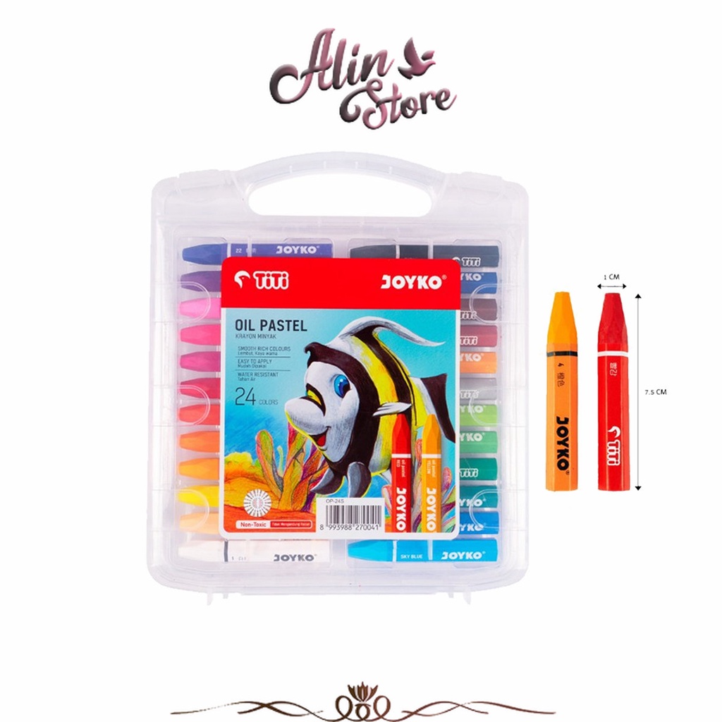 

Krayon Minyak 24 Warna/ Crayon Oil Pastel 24 Joyko