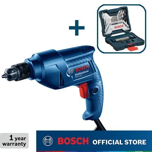 Bosch Bor Tangan Listrik dengan Mata Bor 33Pcs X-Line Set 10mm GBM 350
