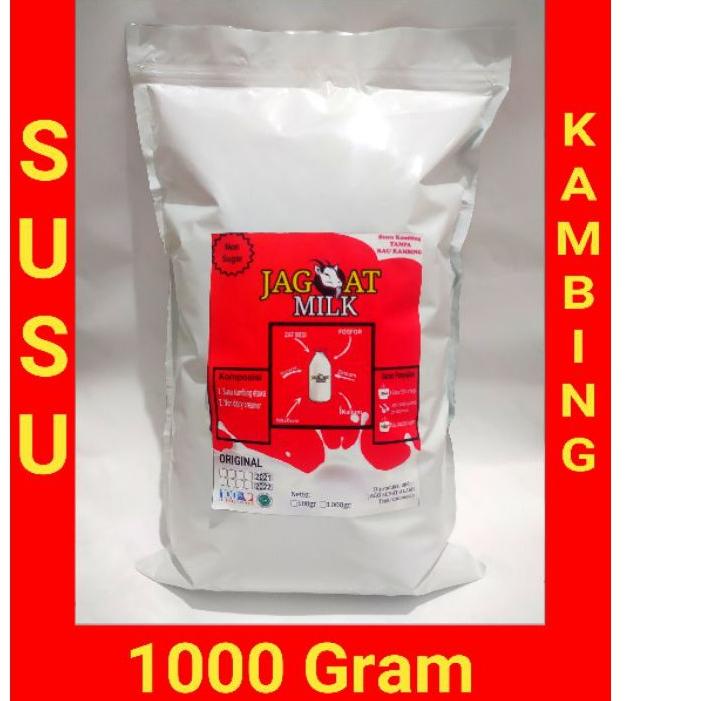 

Skip Aja!! Susu Kambing Etawa 1kg Kemasan Almunium foil jagoat milk