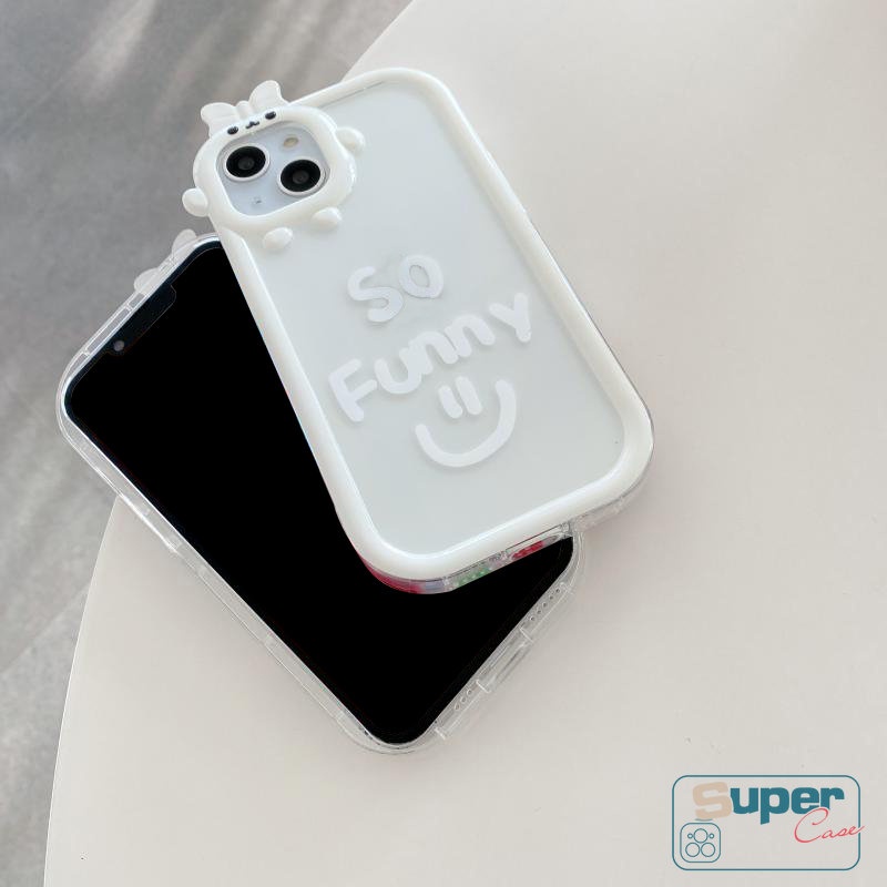 Soft Case Motif Kartun Monster 3D Untuk IPhone 11 14 12 13 Pro MAX 7 8 6 6S Plus 14 Plus XR X XS MAX SE 14Pro