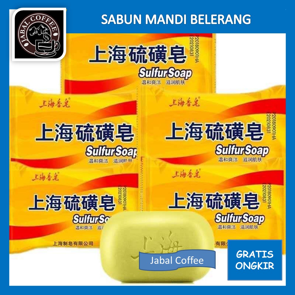 Sabun Mandi Belerang / Sabun Mandi Batang Anti Bakteri Shanghai / Sabun Gatal Alergi