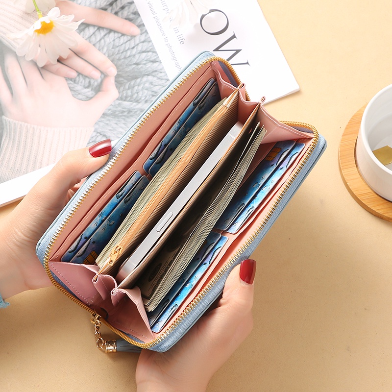 Khatin Dompet Wanita / Dompet Wanita Terbaru 2022/ Dompet Lipat Panjang / Premium Import / Women Fashion Wallet / ORI FAONE - F180