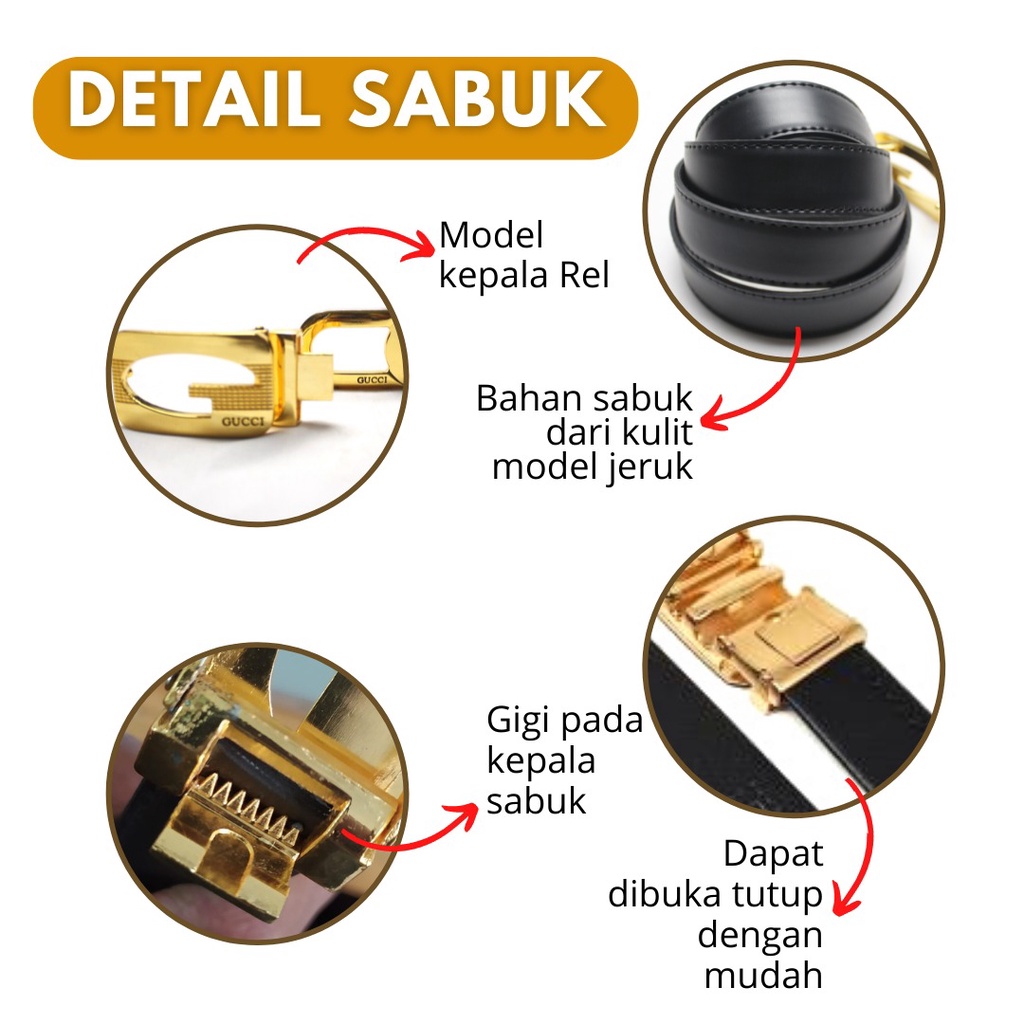 Ikat Pinggang Pria / Gesper Import Model Rel Cantol