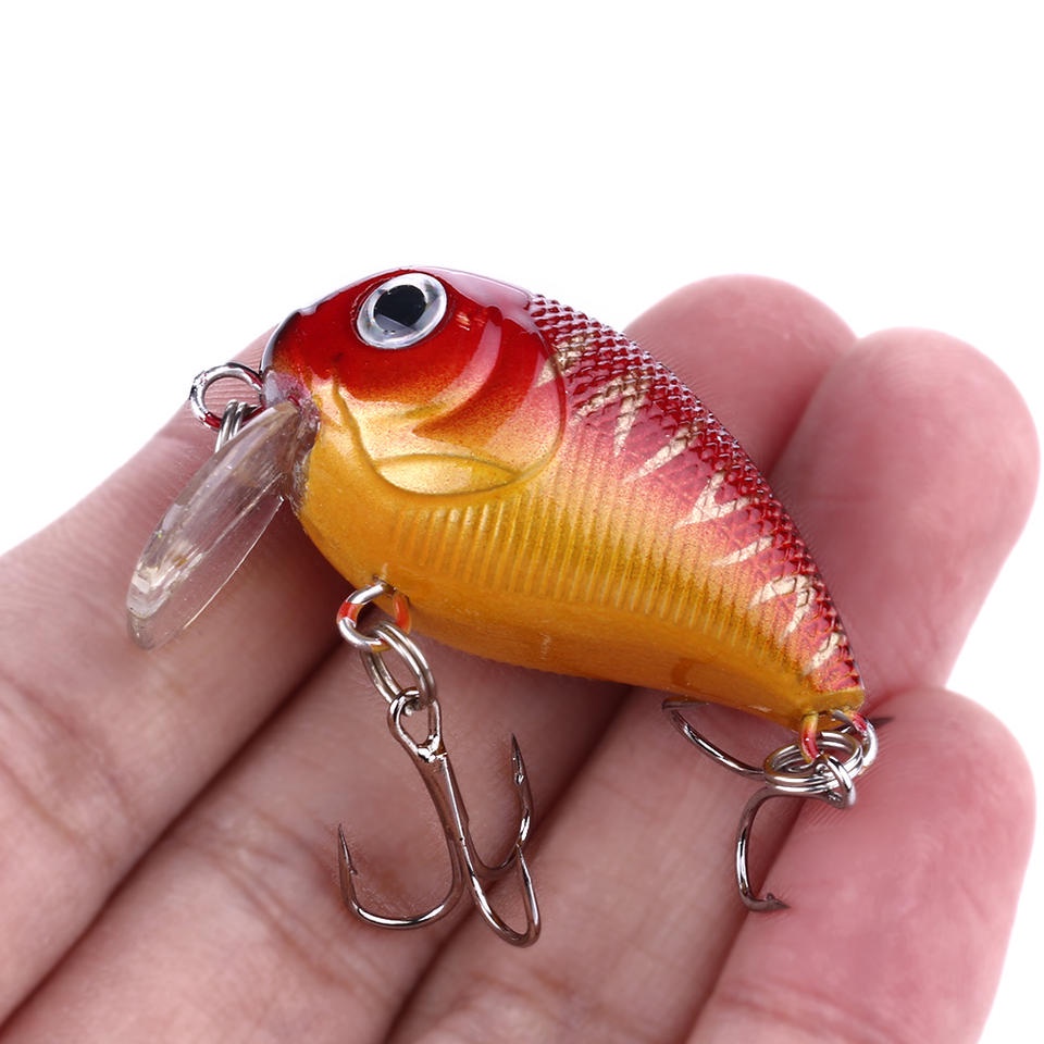 UMPAN PANCING CRANKAIT 4.5CM 7G MATA IKAN SUDAH 3D UMPAN MODEL (CB050) CASTING BARAMUNDI IKAN GABUS TERSEDIA 10 WARNA