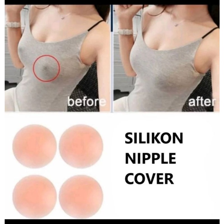 Nipple Pad Silikon Bra Tempel Cover Penutup Puting Payudara Susu Pesta
