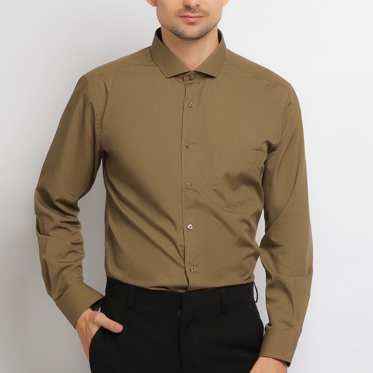 CARLOS MORENO - Kemeja Polos Katun - SKPL | Kemeja Formal | Kemeja Polos Pria | Kemeja Polos Slim Fi