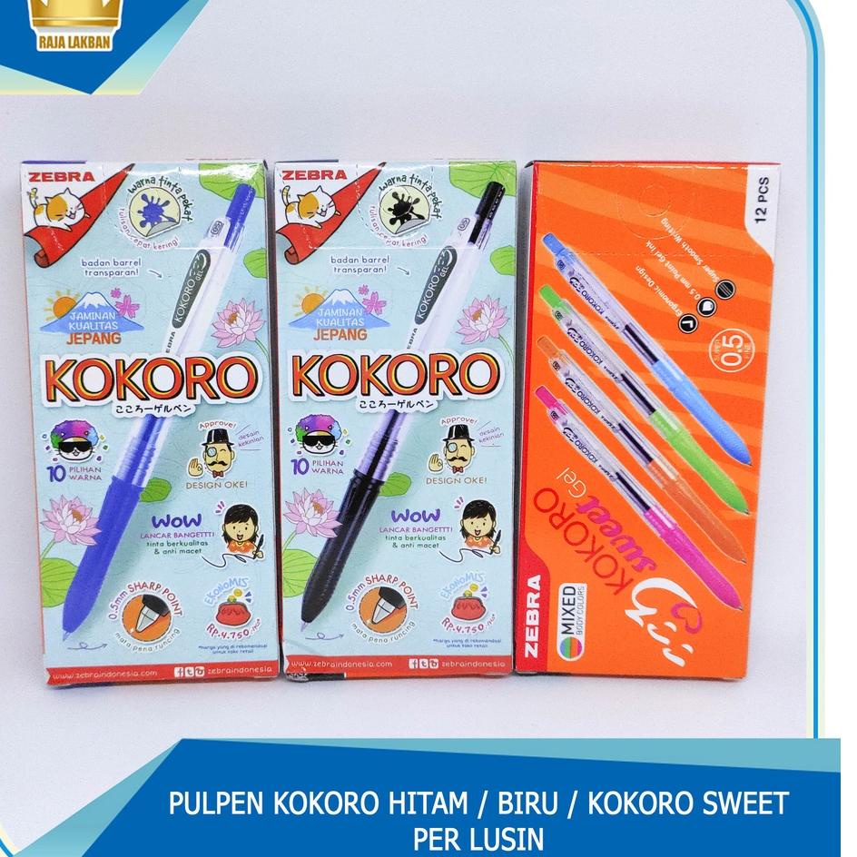 

Super Populer Pulpen Zebra Kokoro Hitam / Biru / Sweet Semi Gel - LUSIN