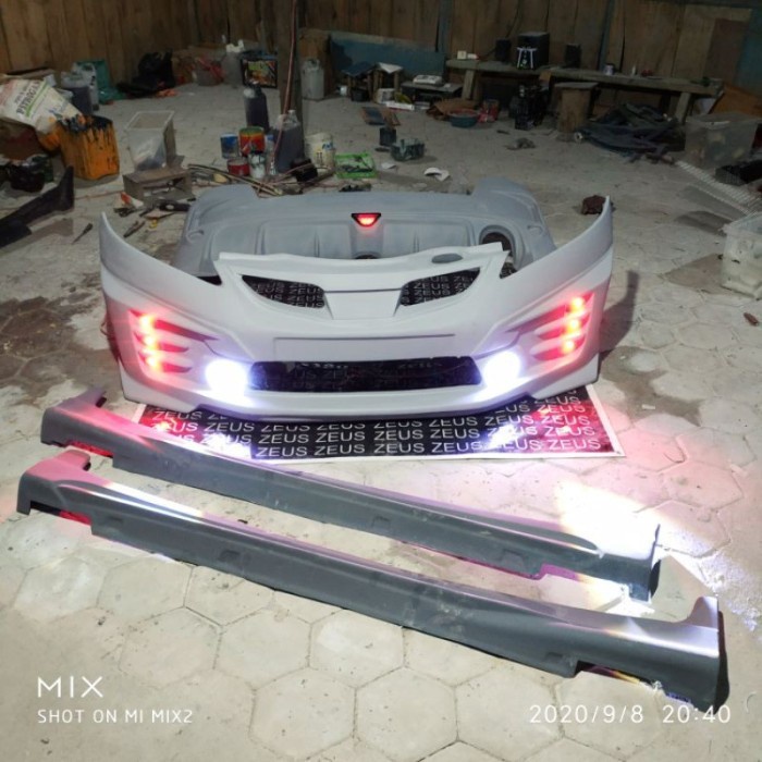 BEMPER BODYKIT JAZZ Ge8 Adaptasi MUGEN RS Plus Lampu BODY KIT