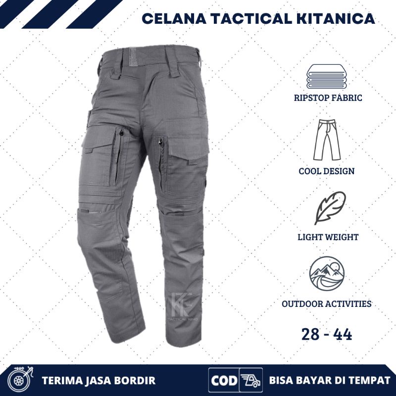 Celana Tactical kitanica panjang Cargo