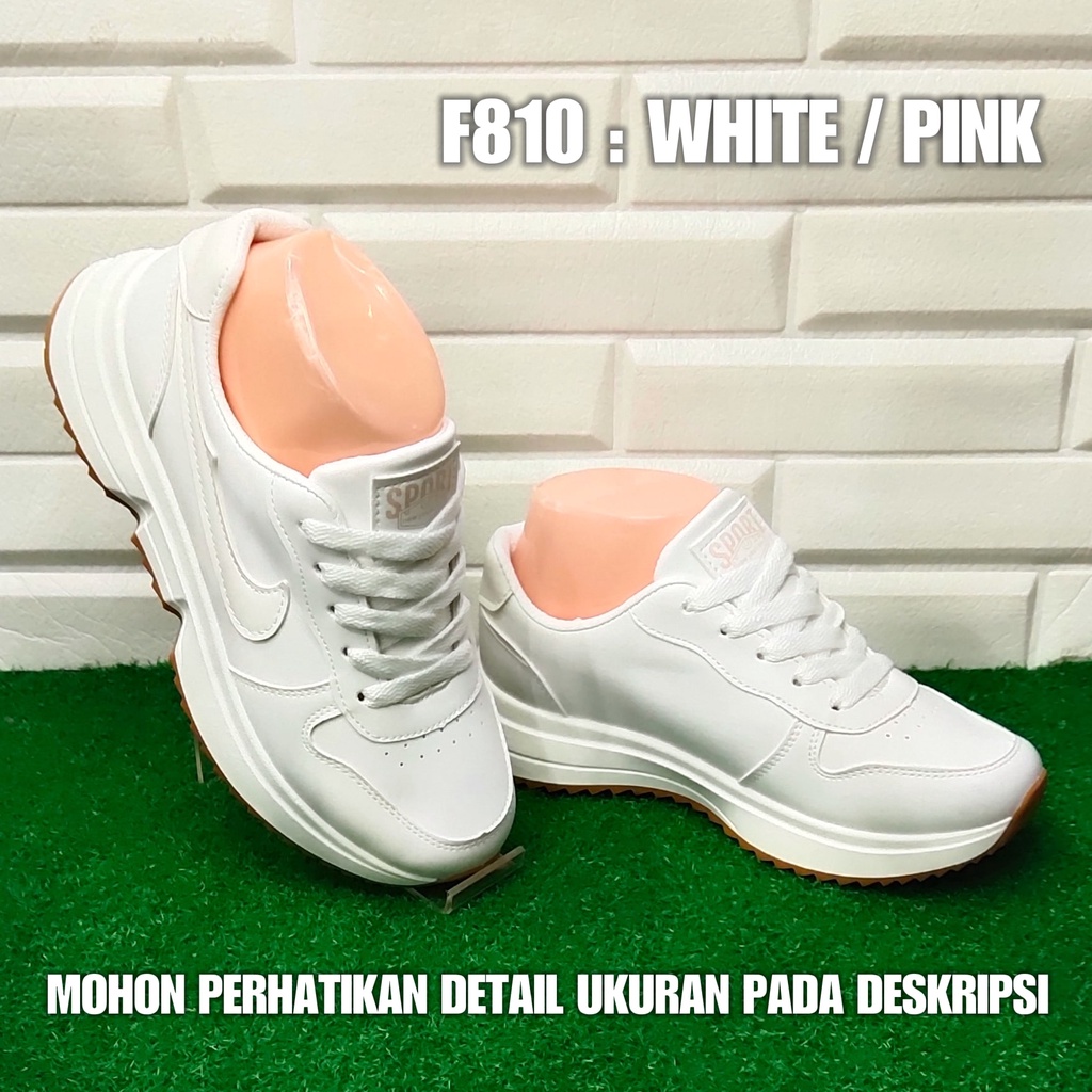 Sepatu Putih Cewek F810 / 913 Sepatu kuliah remaja perempuan terbaru SPTSW