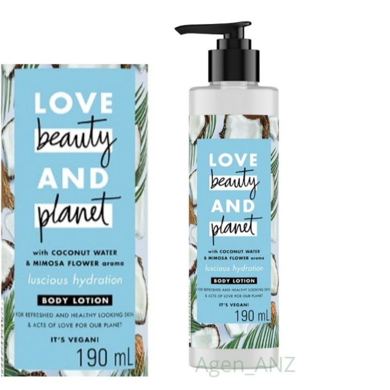 love beauty and Planet face cleansing gel body lotion botol 190ml