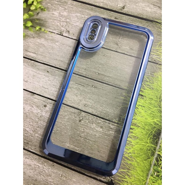 Case Hp Iphone X &amp; XS Case Transparan List Chrome Proteck Kamera #case#casehp#casemurah#caseiphone