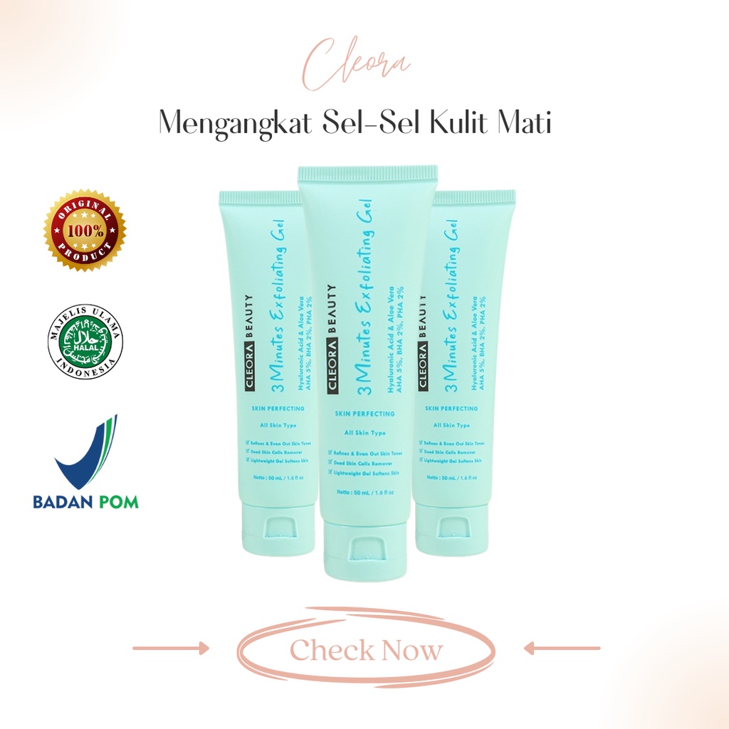 CLEORA 3 Minutes Exfoliating Gel [ORI] dan [BPOM] 