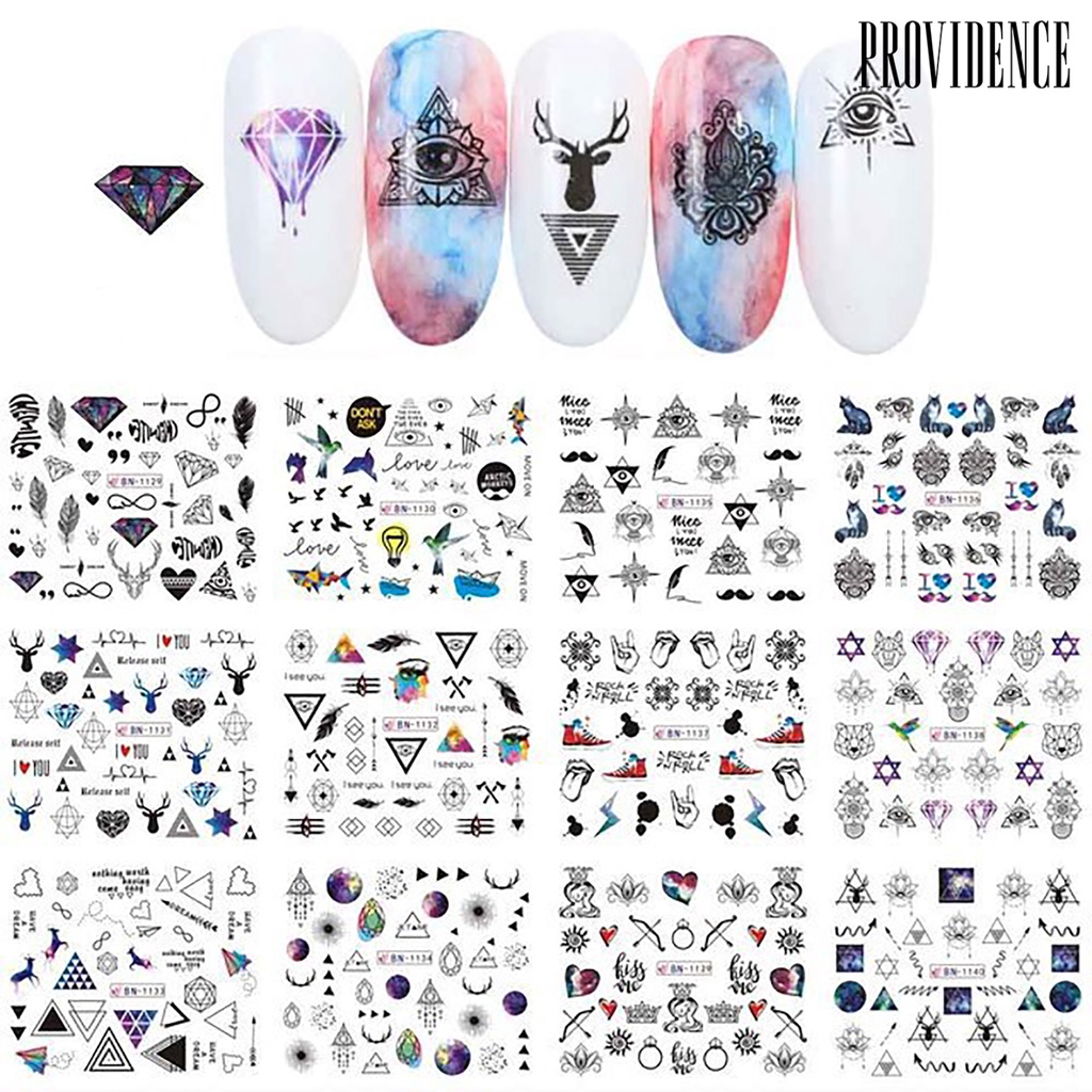 Stiker Kuku watermark Motif Rusa / Pohon Natal / Snowman