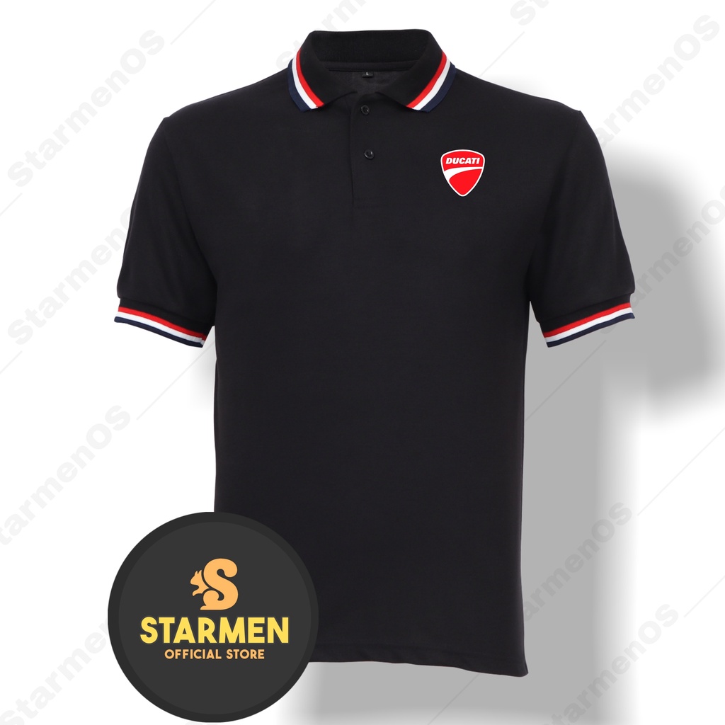 Kaos Polo Shirt Pria Kerah Logo DUCATII