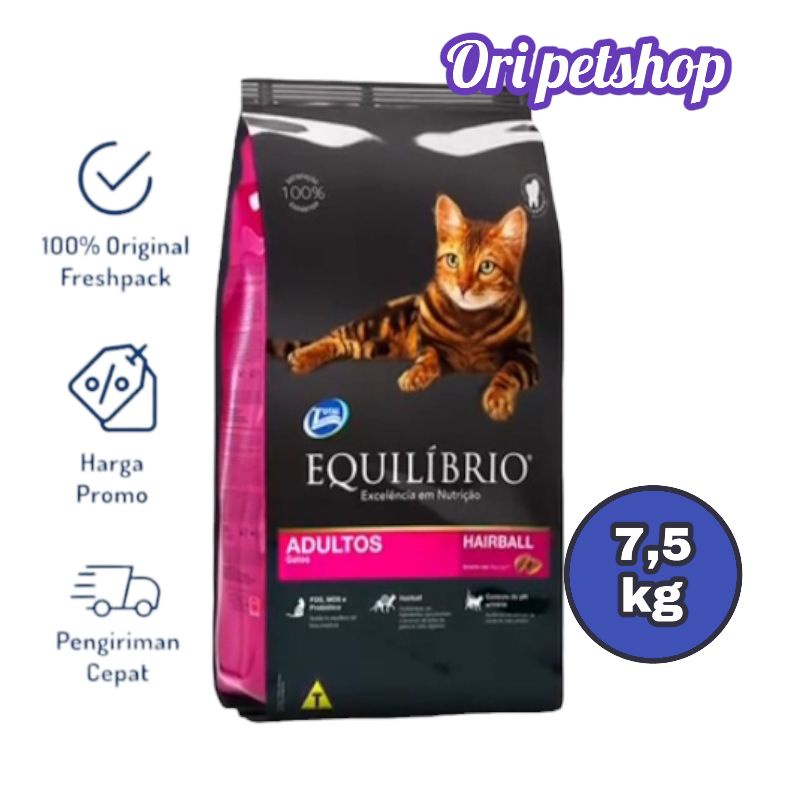 Ekpedisi Only makanan kucing equilibrio kitten 7,5 kg