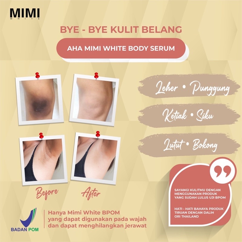 GET 3 Mimi White SERUM 100ml+ LOTION + SOAP  PAKET 100ml 70gr gr BPOM ORIGINAL Mimi White AHA body whitening serum booster pemutih tubuh 30ml  aha brightening bright asli body lotion 100ml body soap ori authenthic intensive mimiwhite bodysoap barsoap