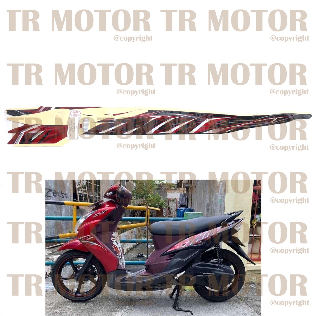 Stiker Motor Mio Soul 2011 Sticker Striping Lis Full Set Motor