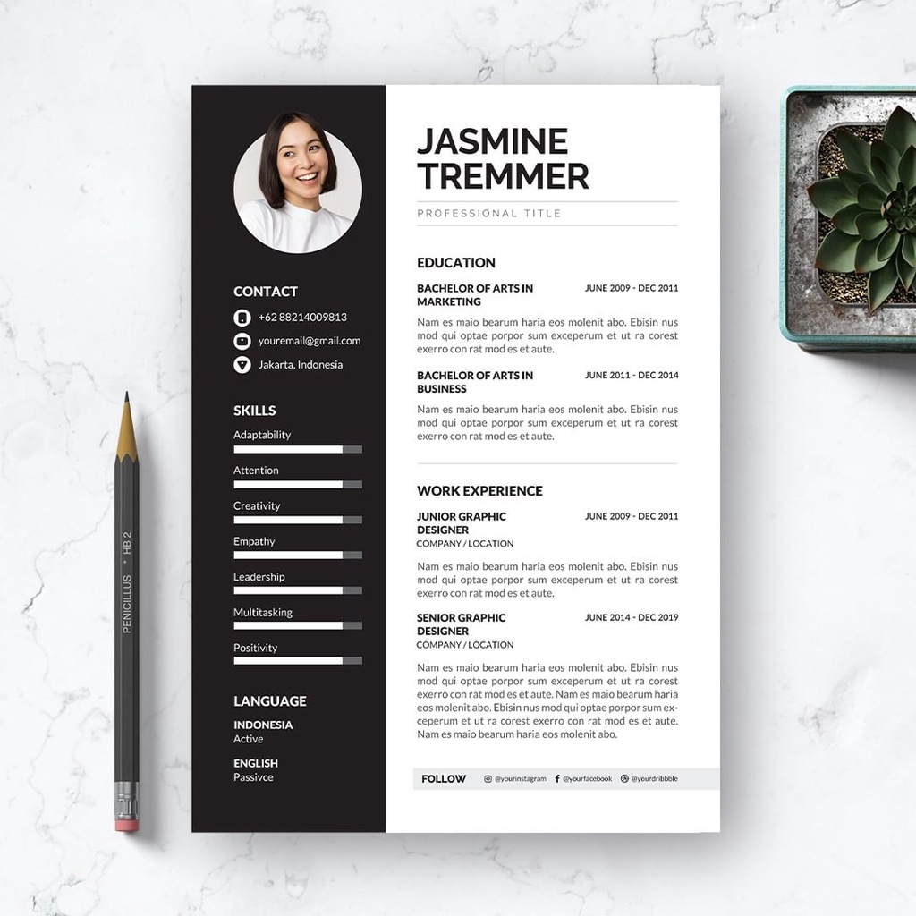 Jasa Desain CV dan Surat Lamaran Kerja