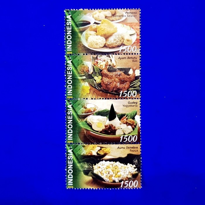 

Cuci Gudang Prangko Makanan Tradisional Pempek, Gudeg, Ayam Betutu & Aunu Senebre Limited