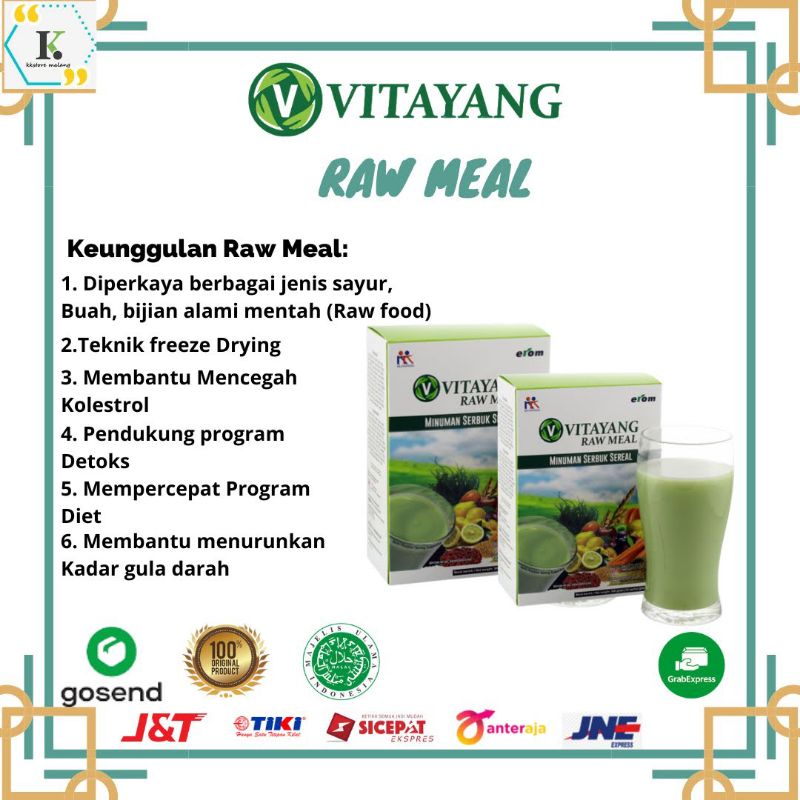 

Paket Vitayang Raw Meal 2 box Minuman Serbuk Diet Detoksifikasi KK