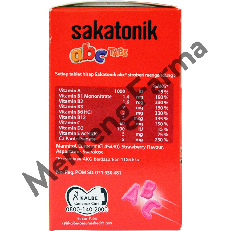 Sakatonik abc Rasa Strawberry - Multivitamin Pertumbuhan Anak