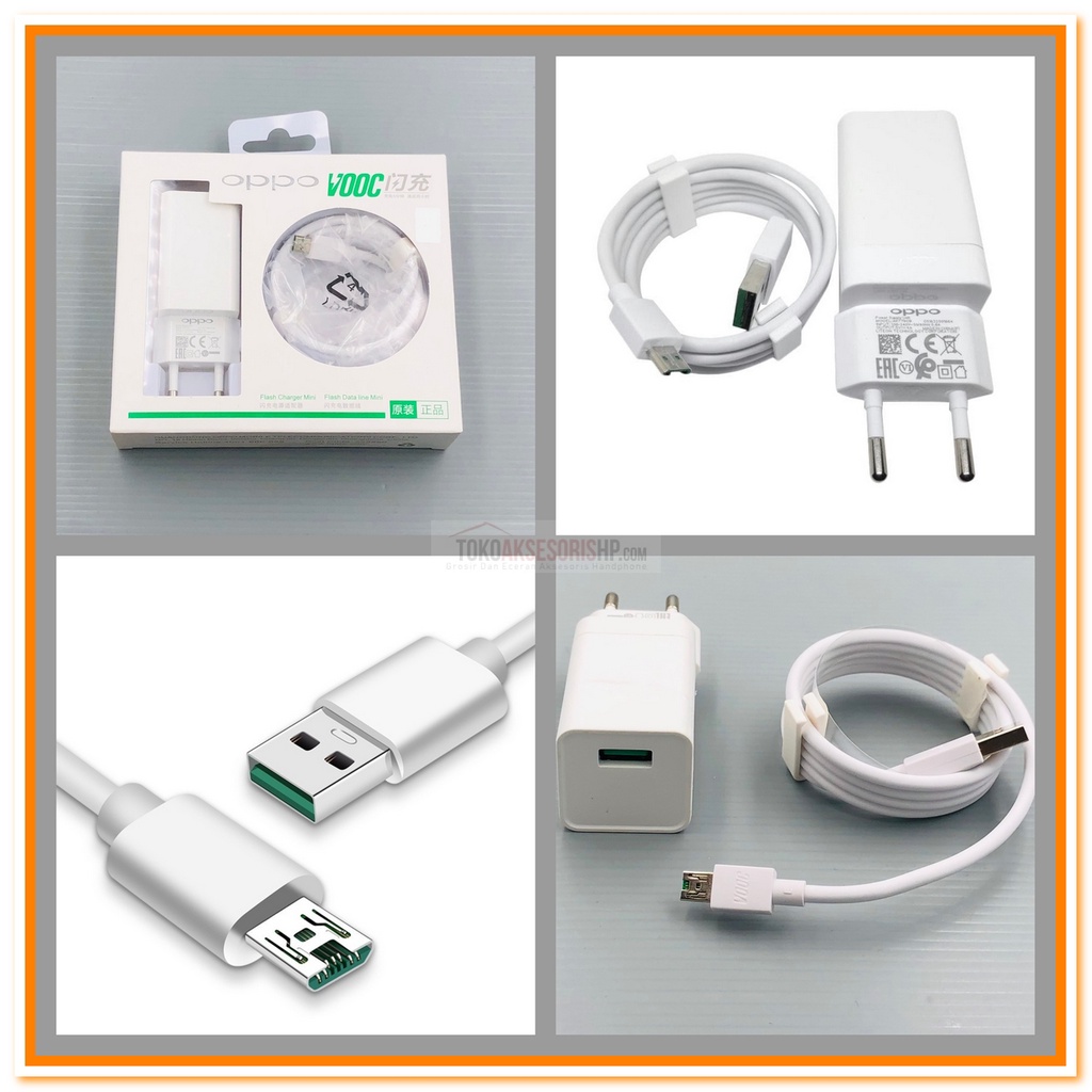 CHARGER OPPO MICRO 4A / CHARGER OPPO VOOC 4A ORI