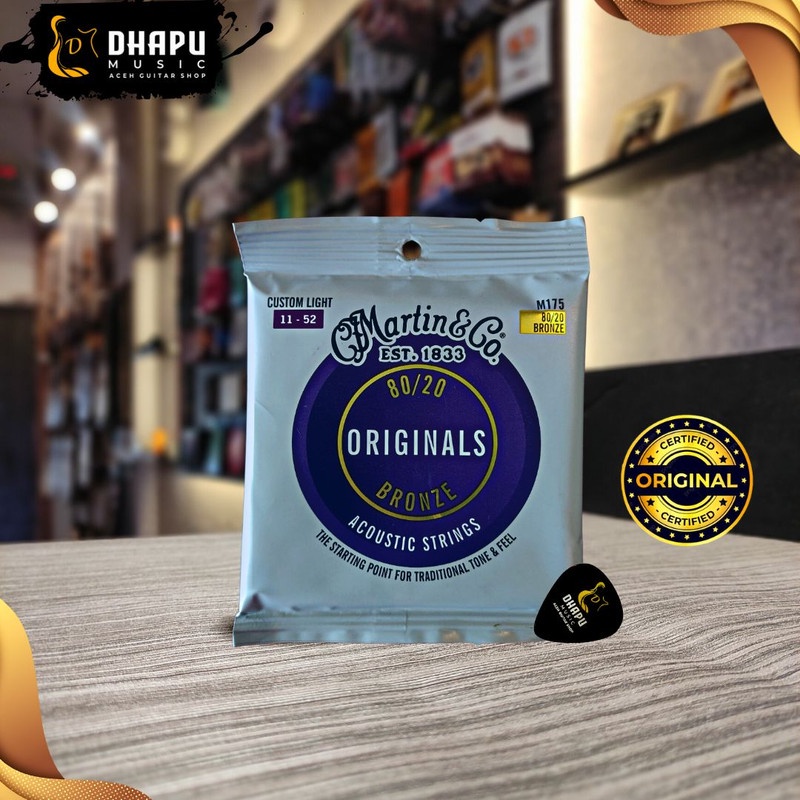Senar Gitar Akustik Martin&Co Originals M175 11-52 Original - Dhapu Music