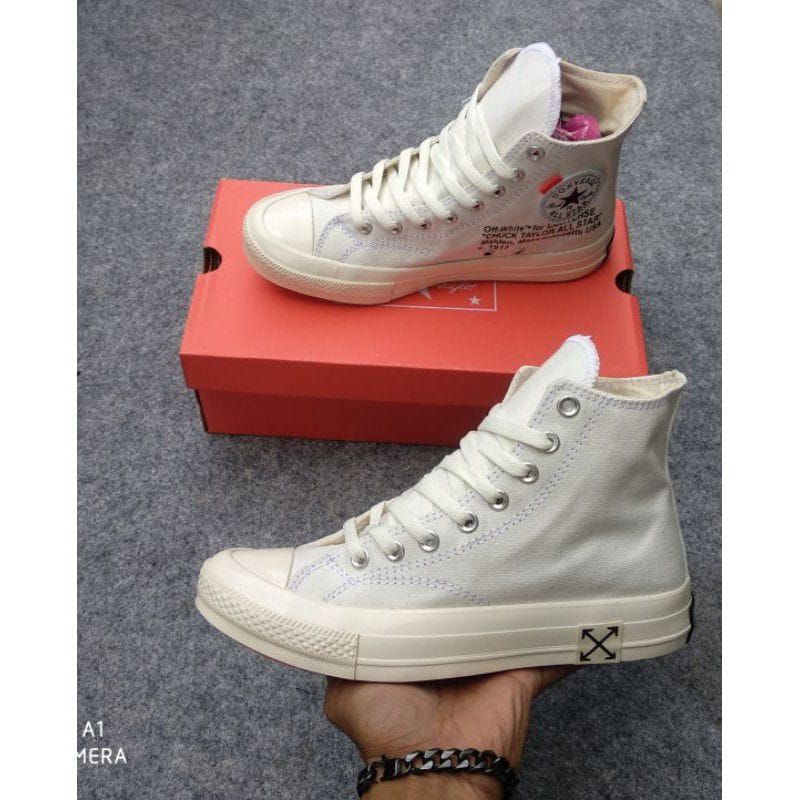 Sepatu Converse 70s X OFF WHITE High Cream Premium
