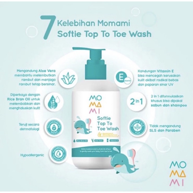 Momami Baby Bouncy Yogurt Softie Top To Toe Wash Jolly Hand Wash Baby Lotion Krim Bayi Sabun Mandi