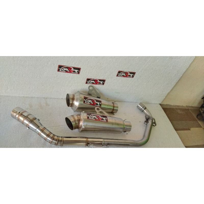 KNALPOT AVR MUFFLER KOLONG KLX CRF D-TRACKER SUARA NGKERRR