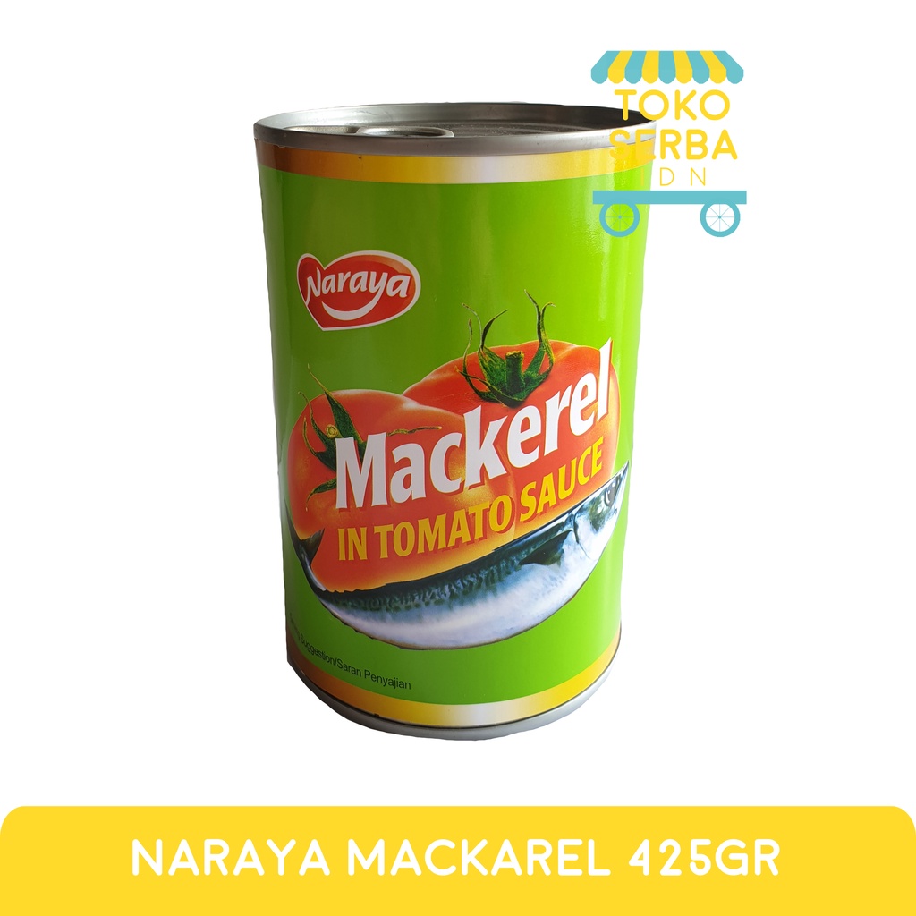 

Sarden Naraya Makarel 425gr Mackerel in Tomato Sauce - Ikan Kaleng