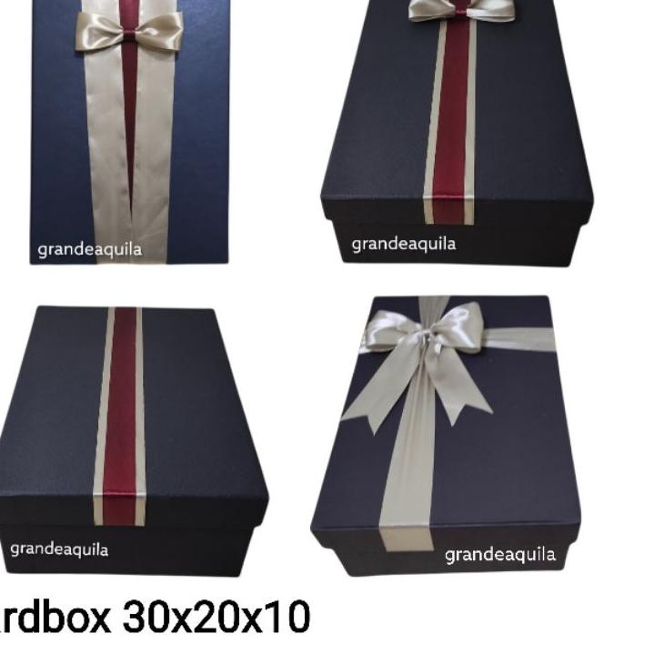 

Terjangkau - Kotak Kado Hitam Navy Gift Box Hardbox ✔