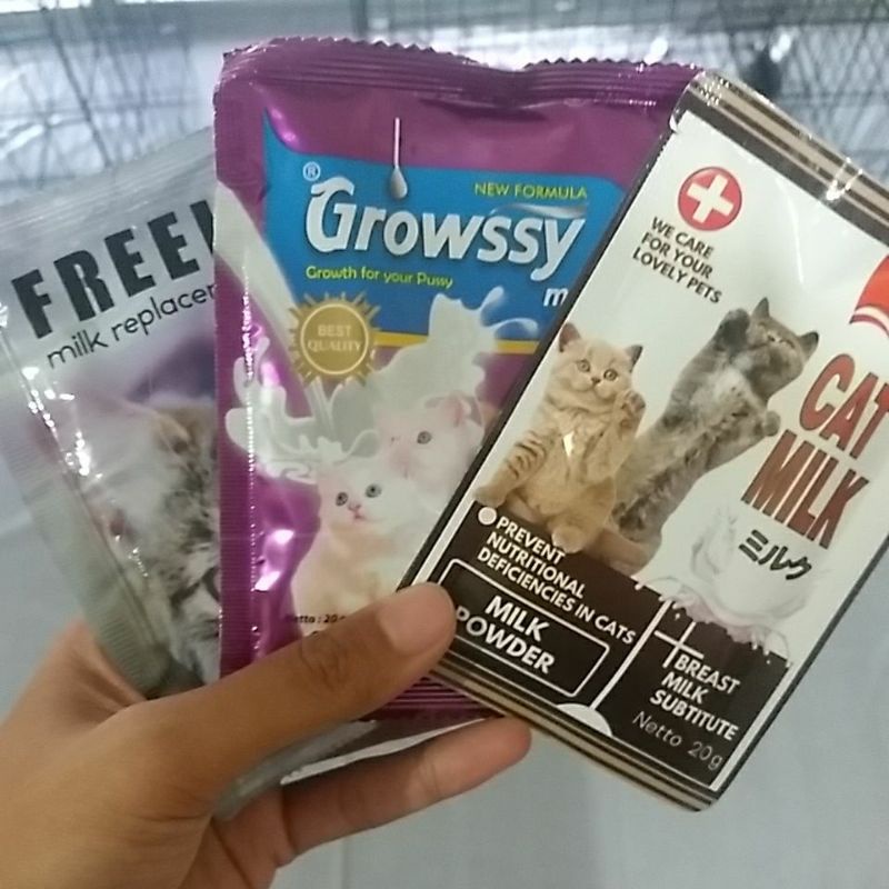 susu kucing growsy, freelac, cat milk