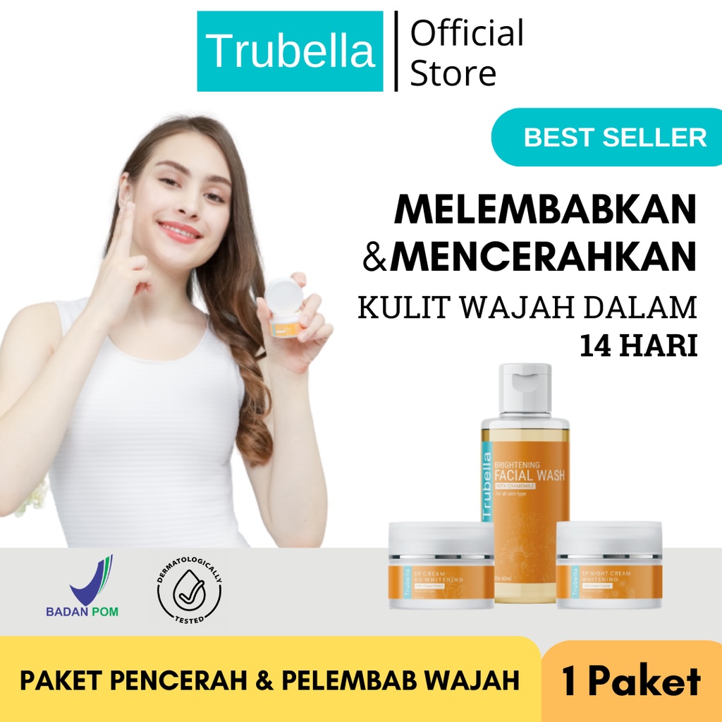 Jual Paket Trubella Skincare Glowing Whitening BPOM - Pencerah Kulit ...